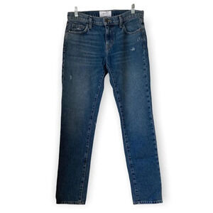 CURRENT/ELLIOTT Easy Stiletto with Rolled Hem Jeans in Grassland Size 26